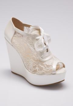 Bridal Shoes Wedge Heel